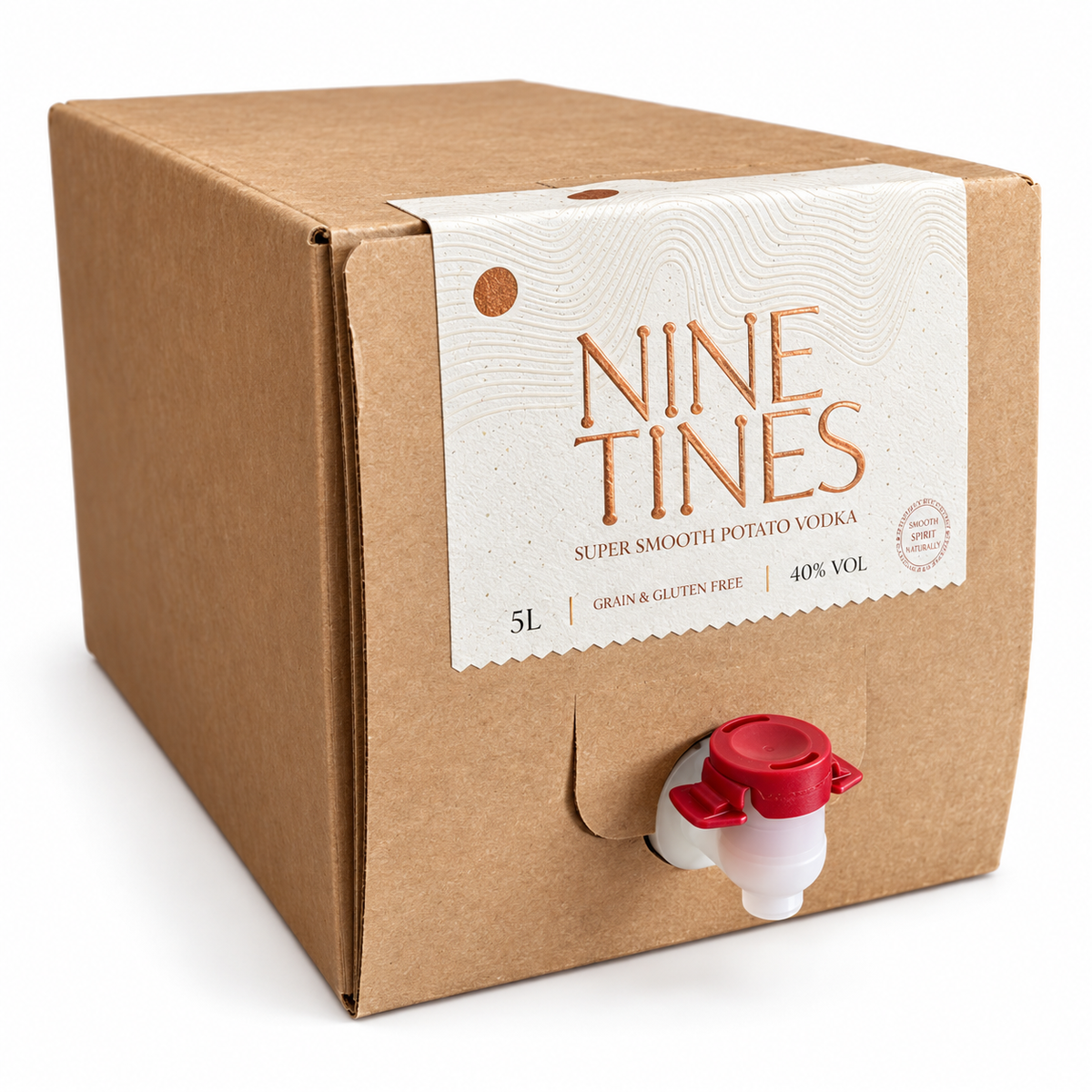 Nine Tines Vodka 5L bag in box
