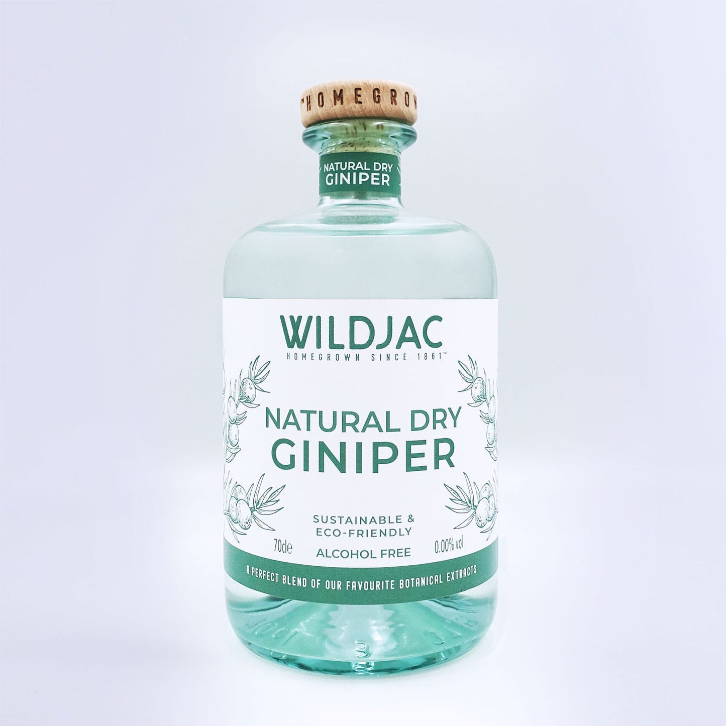 Wildjac Natural Dry Giniper 0% Alcohol Free Spirit 70cl