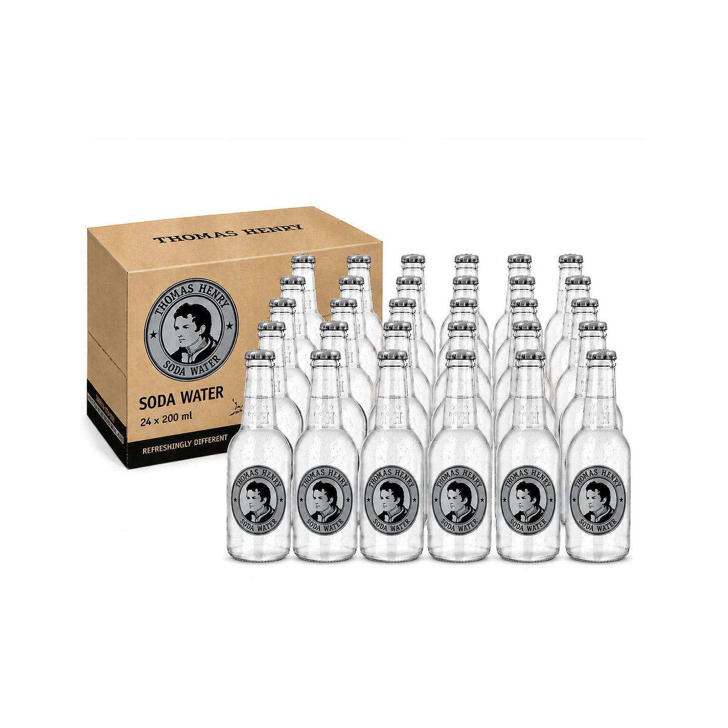 Thomas Henry Premium Soda Water | 24 x Glass Bottles