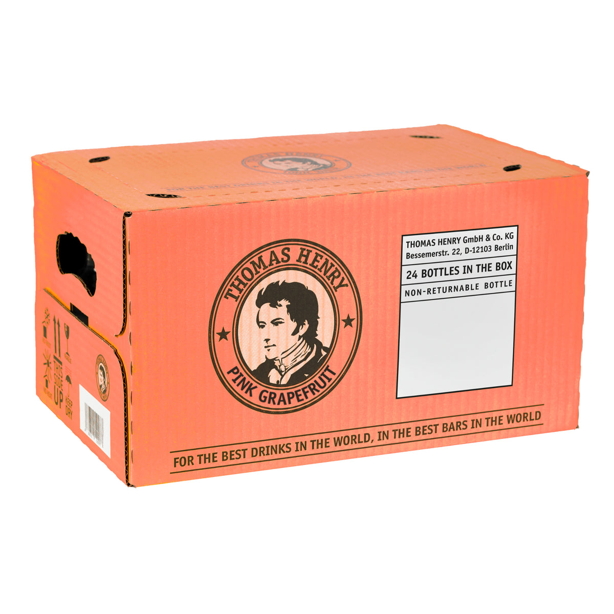 Thomas Henry Pink Grapefruit Soda  | 24 x 200ml | 1 Case