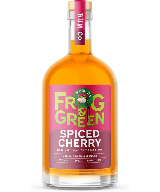 Frog & Green Cherry Spiced Rum 70cl 20% abv