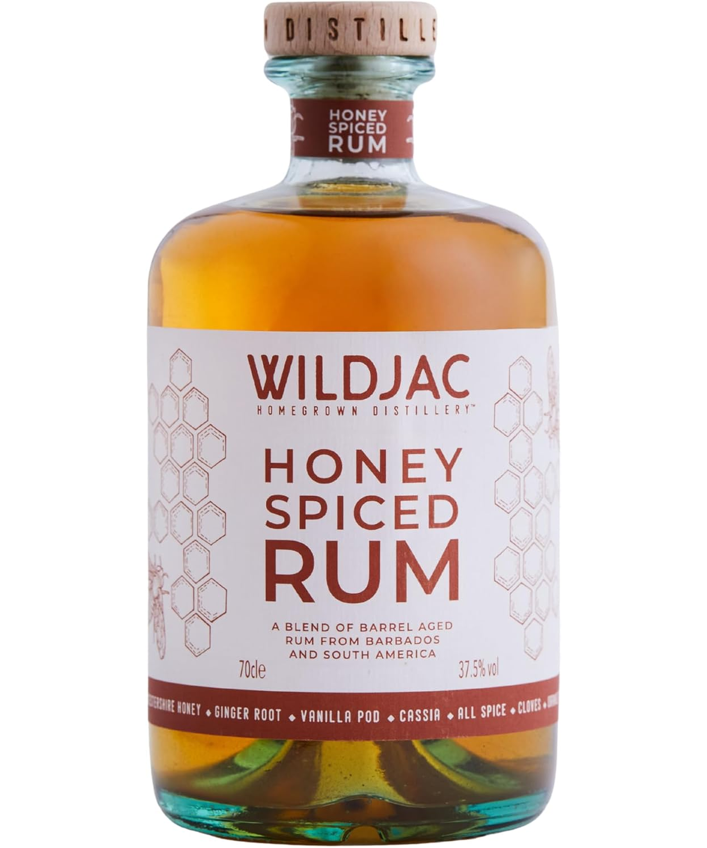 Wildjac Honey Spiced Rum 70cl 37.5% abv
